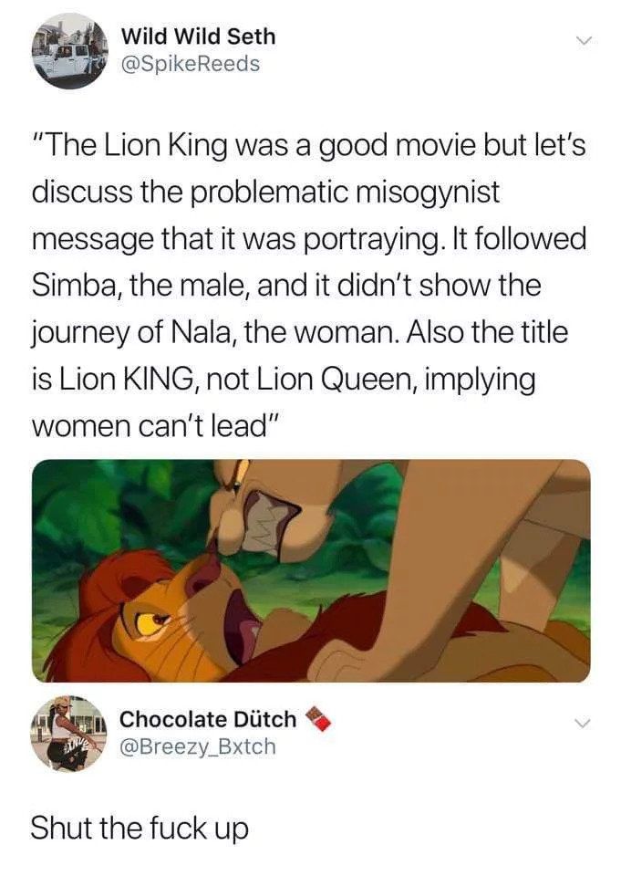 Stop bringing stupid shit into a good movie
