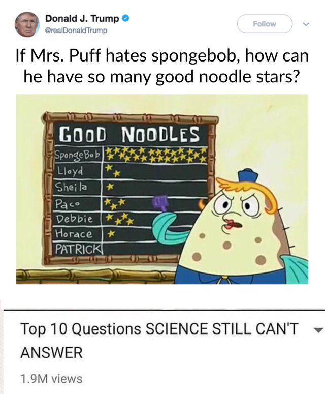 because he is a good noodle