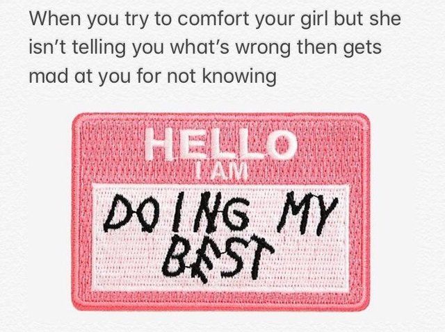 haha we all get this one