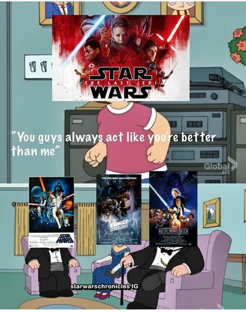 While the Prequels and Sequels fight, the Chad OT watches