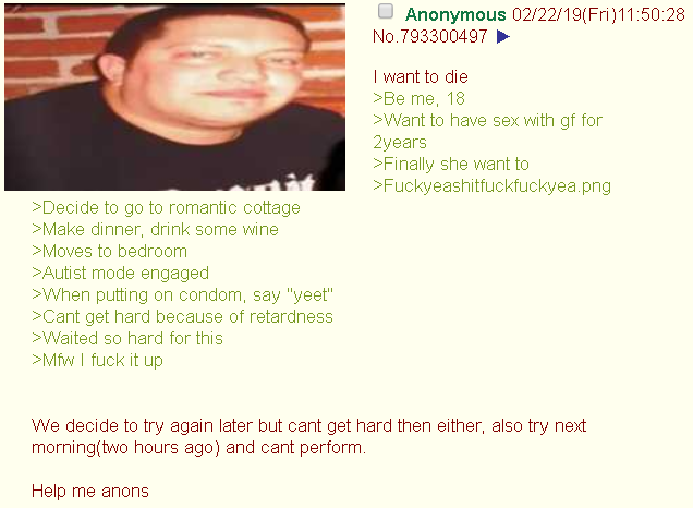 Anon is autistic