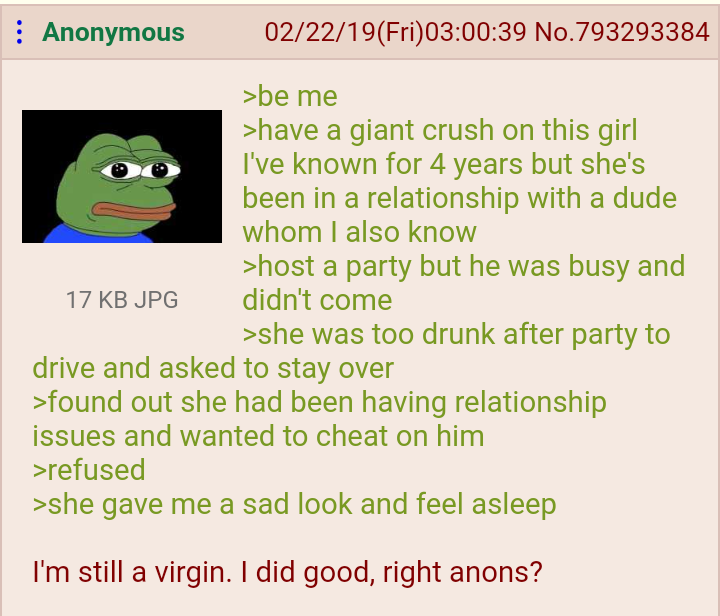 Anon makes the right choice