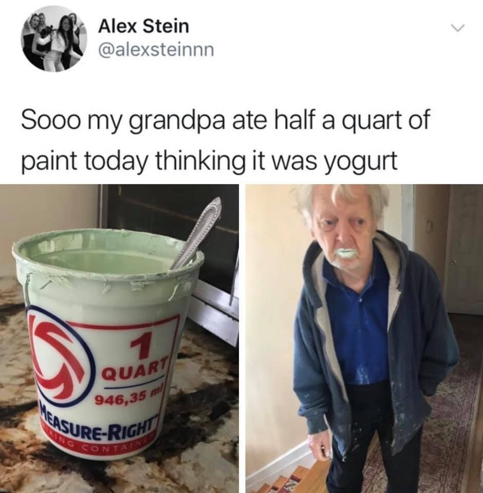 Grandpa does not look well