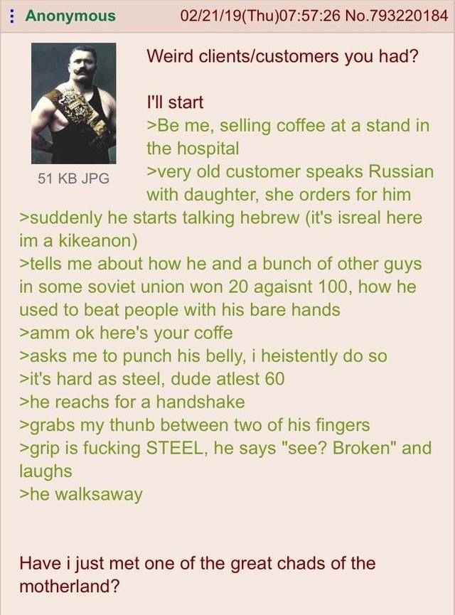 Anon meets a russian customer