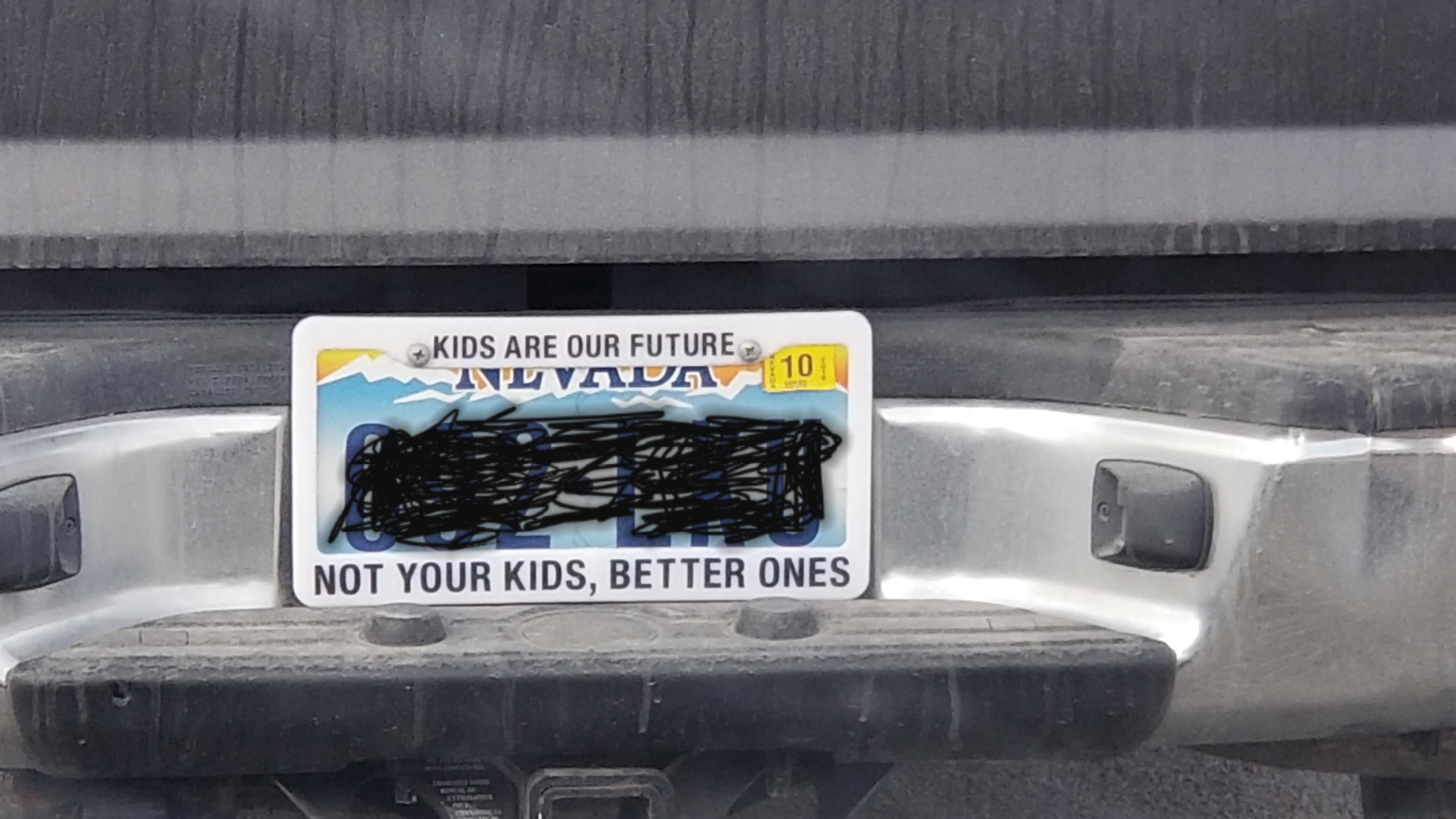 This license plate frame...