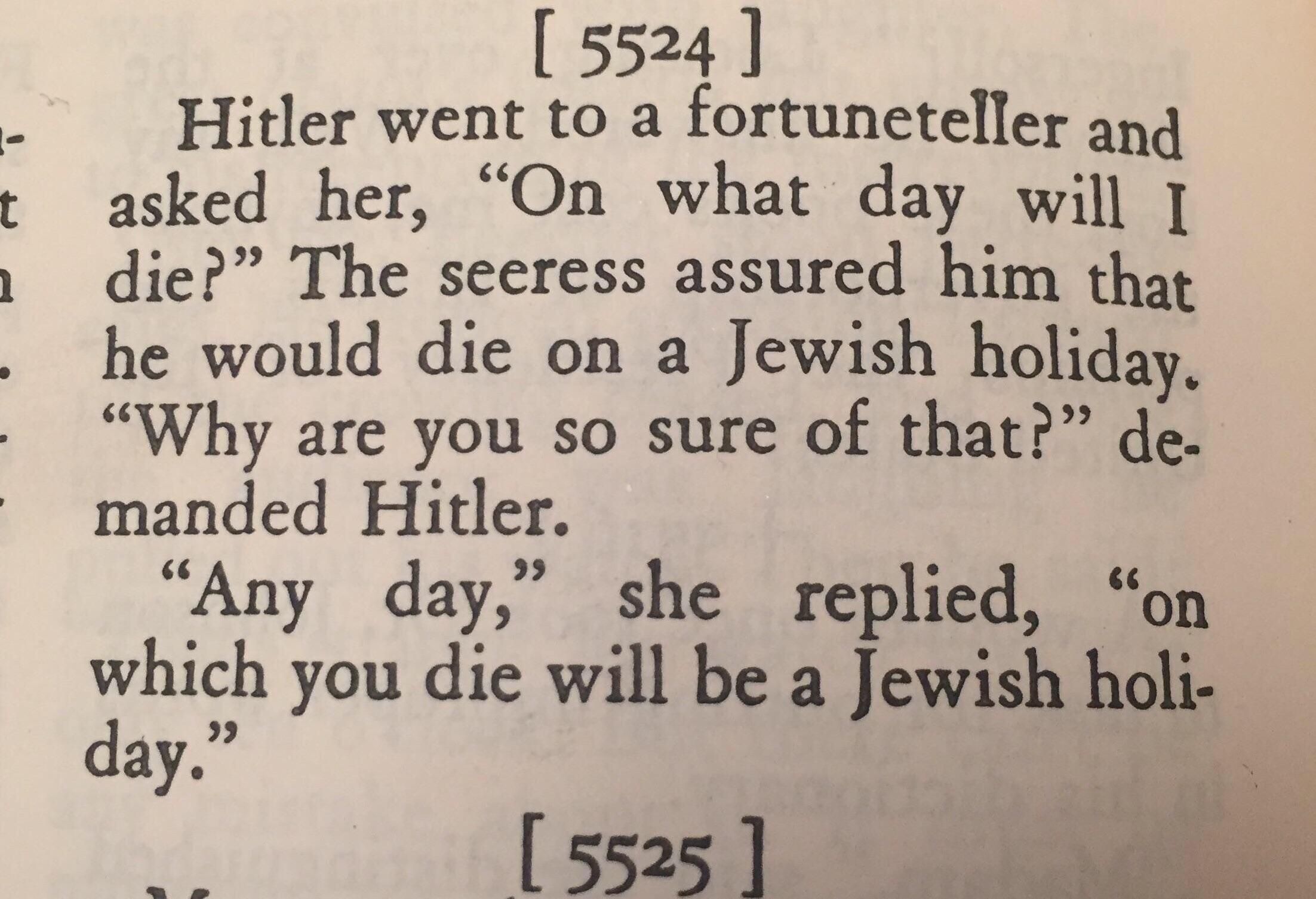 Hitler joke from a 1940s joke book