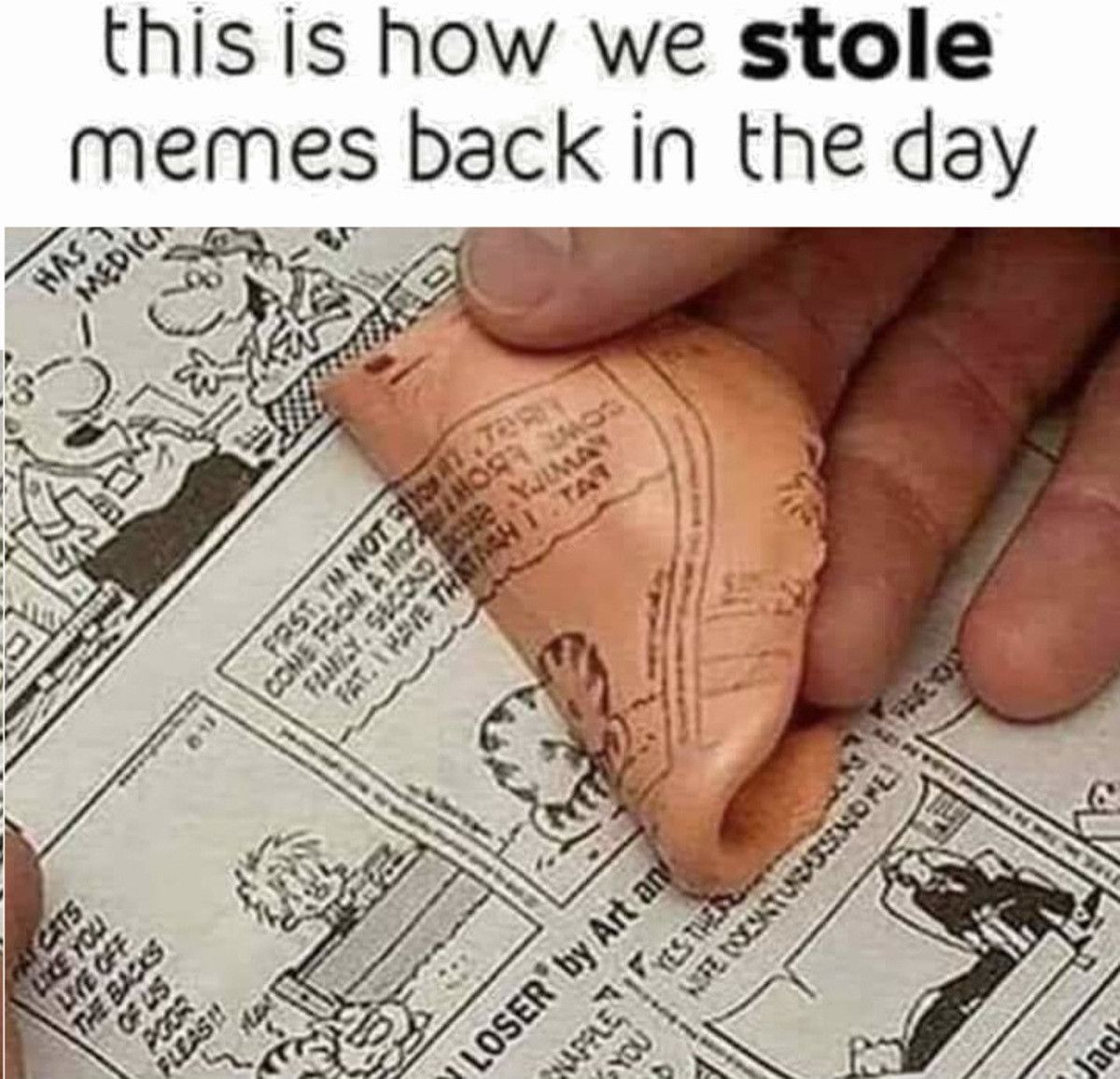 We would then chew the gum and absord it into ourselves