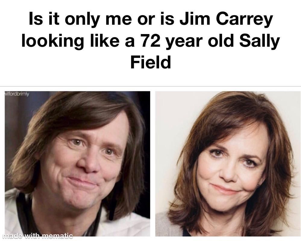 Jim Carrey aging fluidly