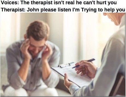 We're all just a voice in someone's head