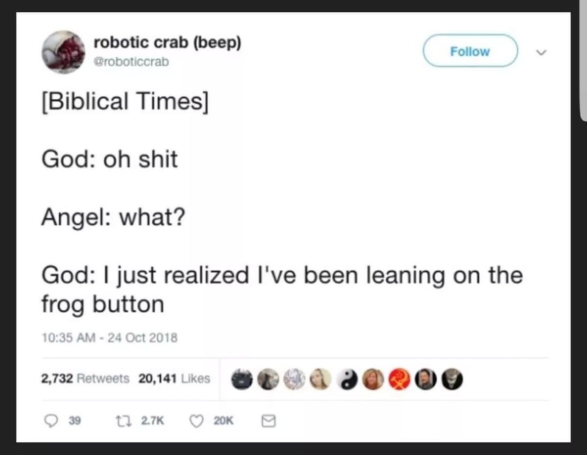 The 10 plagues were just a prank