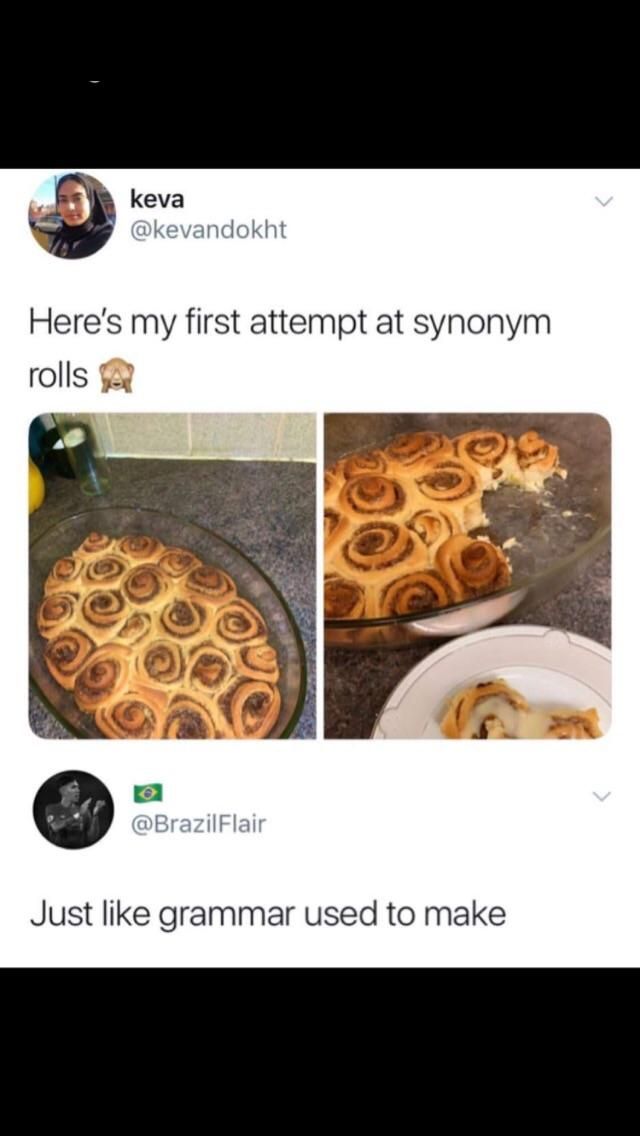 synonym rolls are my favorite