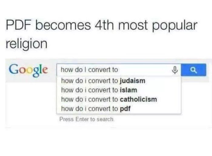 Because it's so easy to convert!