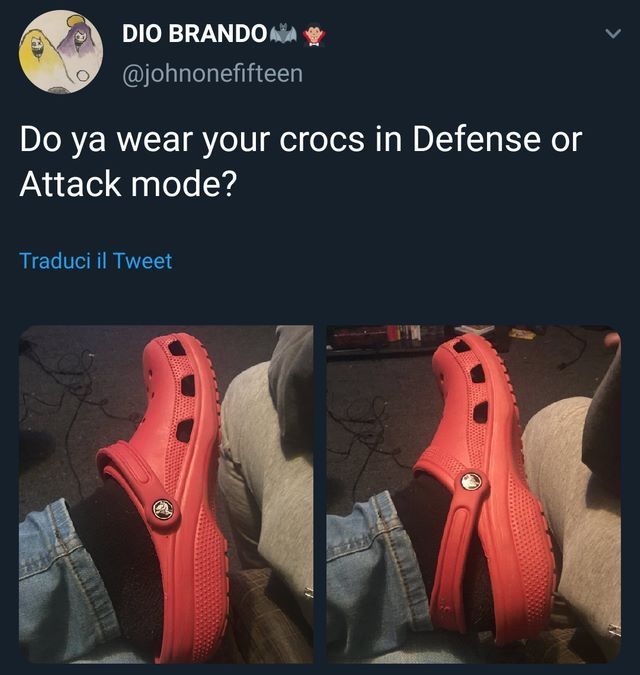 Duel (also crocs are a sin)