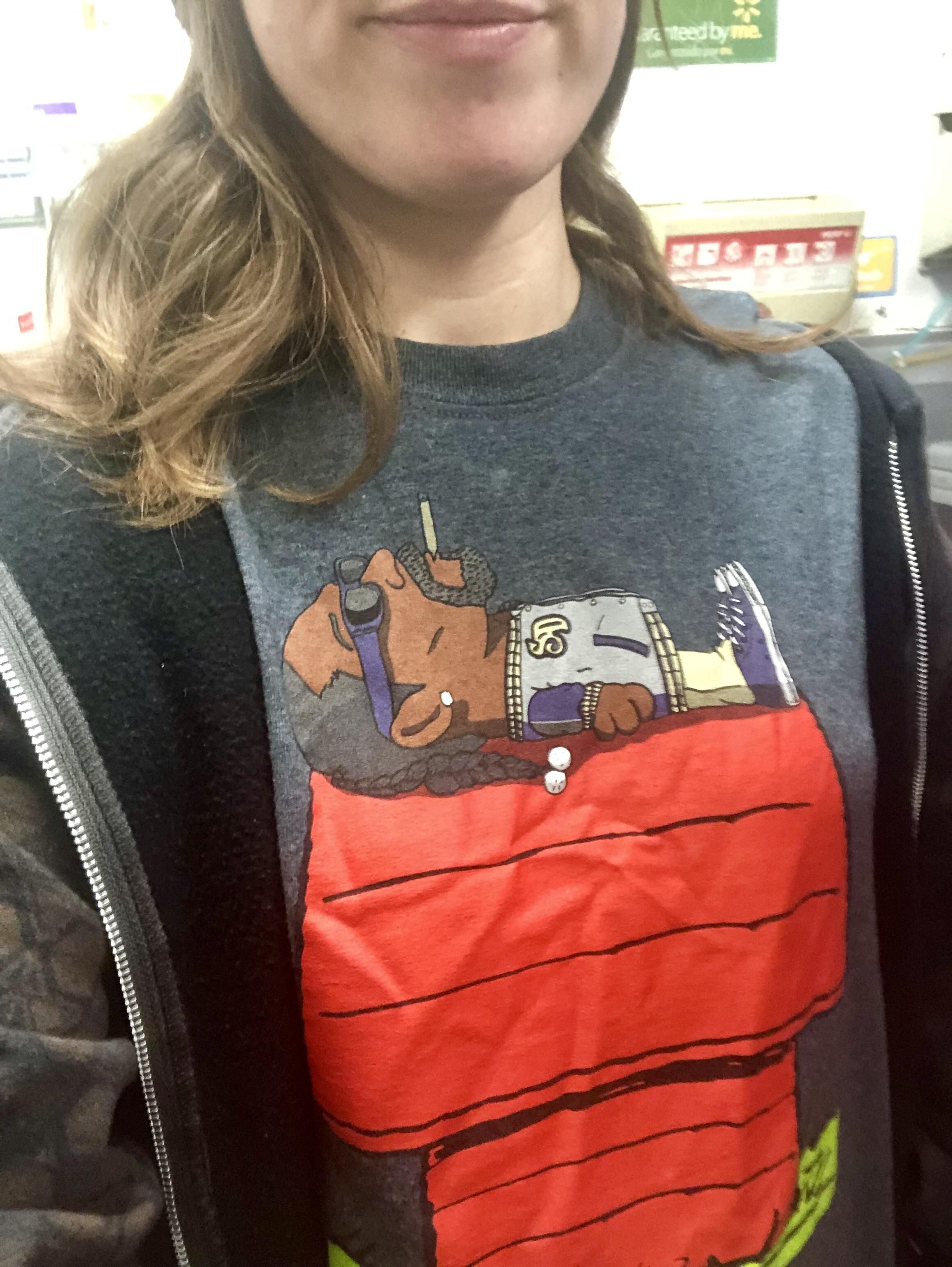 My shirt was a hit at work today, part 2