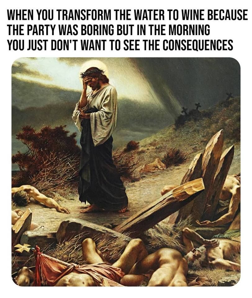 When the party gets absolutely crucified