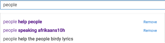 My YouTube search history is... confusing