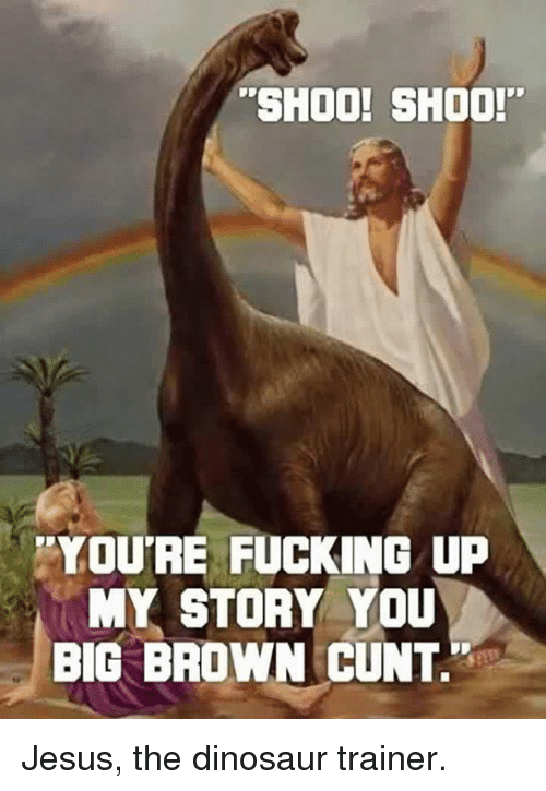 Jesus the dinosaur trainer
