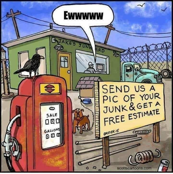 We didn't mean THAT junk!
