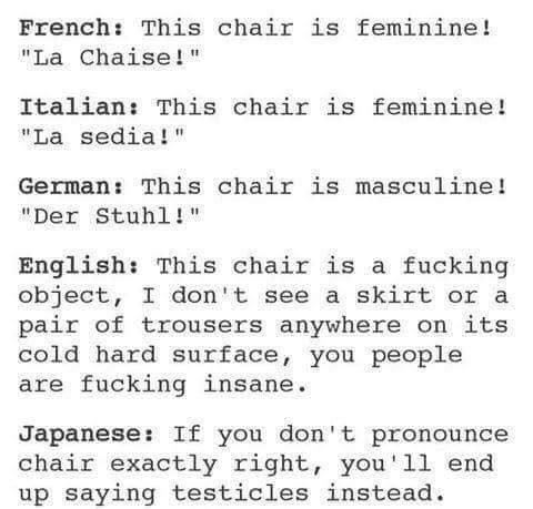 Chairs Have Gender