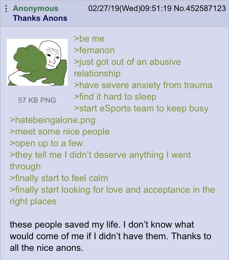 Anon is greatful