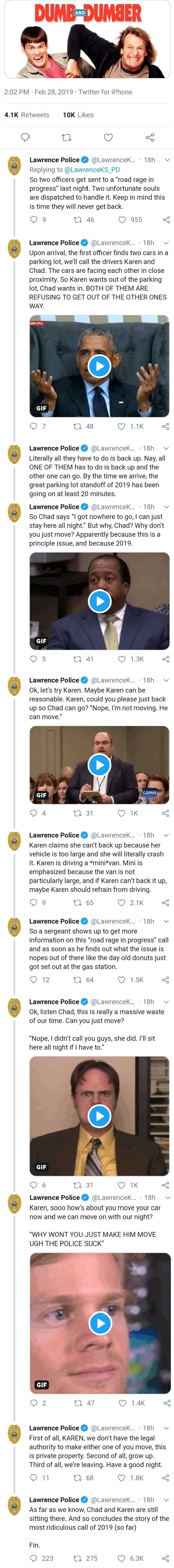 Lawrence PD / Chad and Karen Standoff