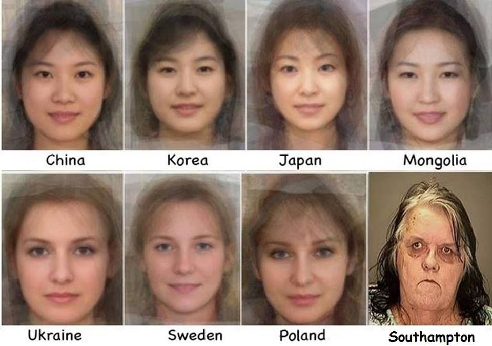 Scientists create average look of women around the world