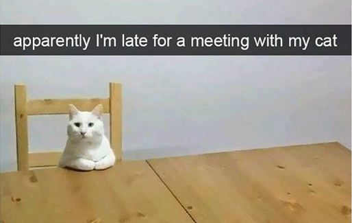 You're late
