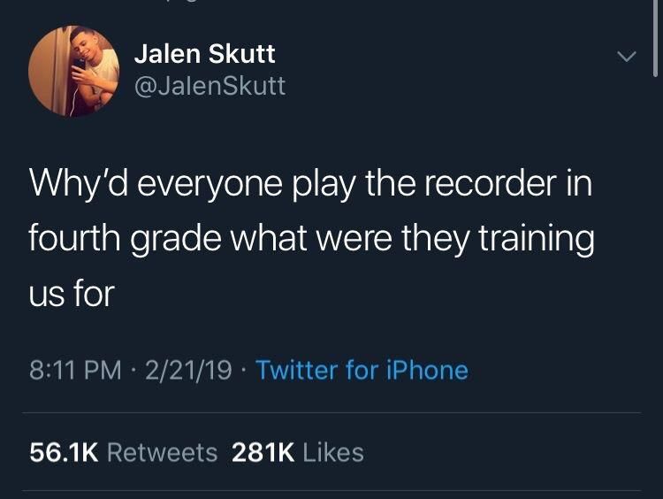 What were they training us for?