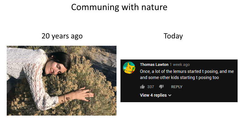 Animals learn from us