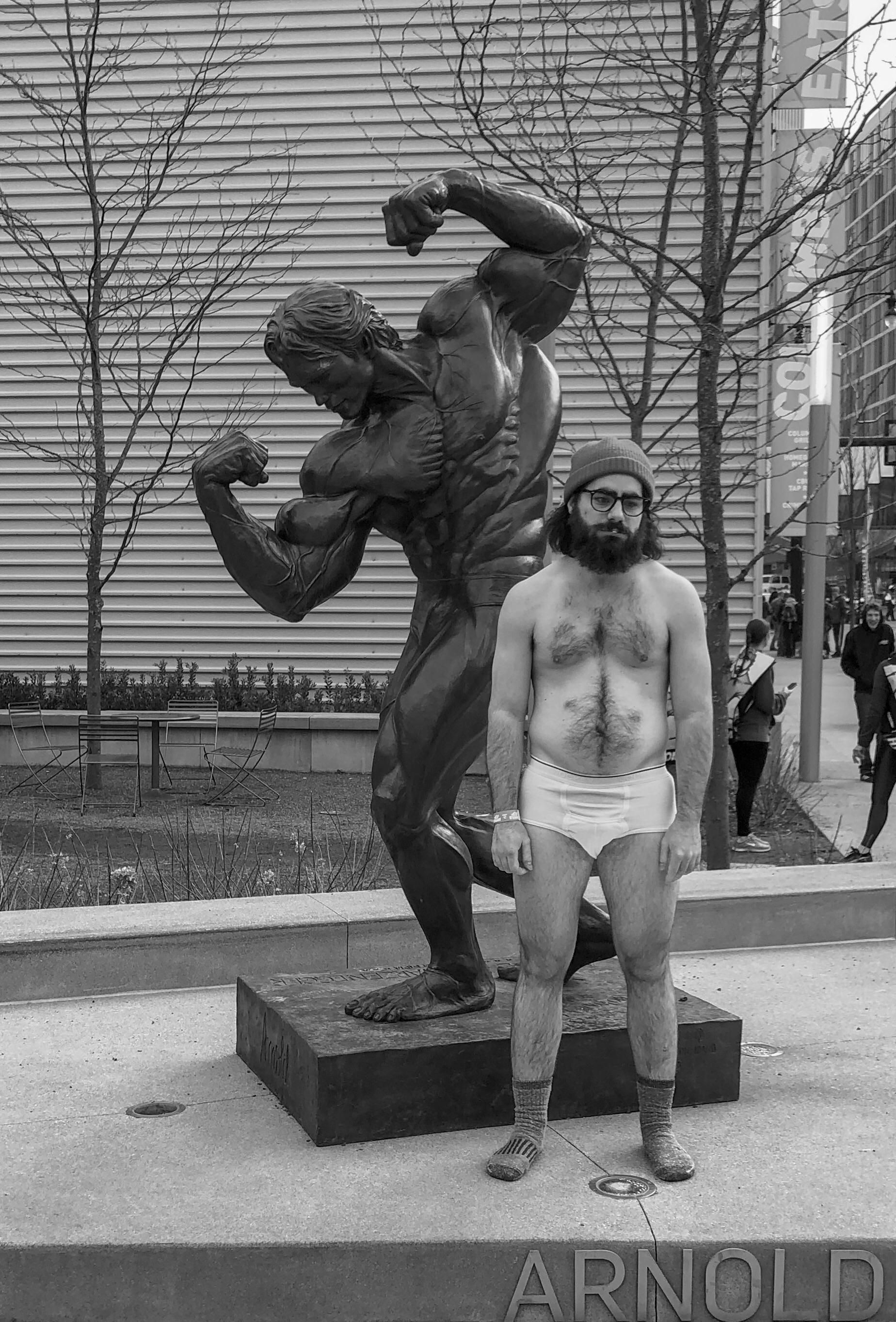 Went to Arnoldfest this weekend. Took this photo in front of the Arnold statue. Just wanted to fit in.
