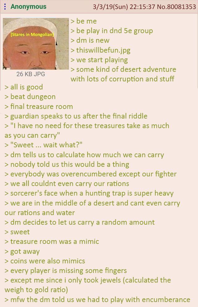 Anon and the weight limit