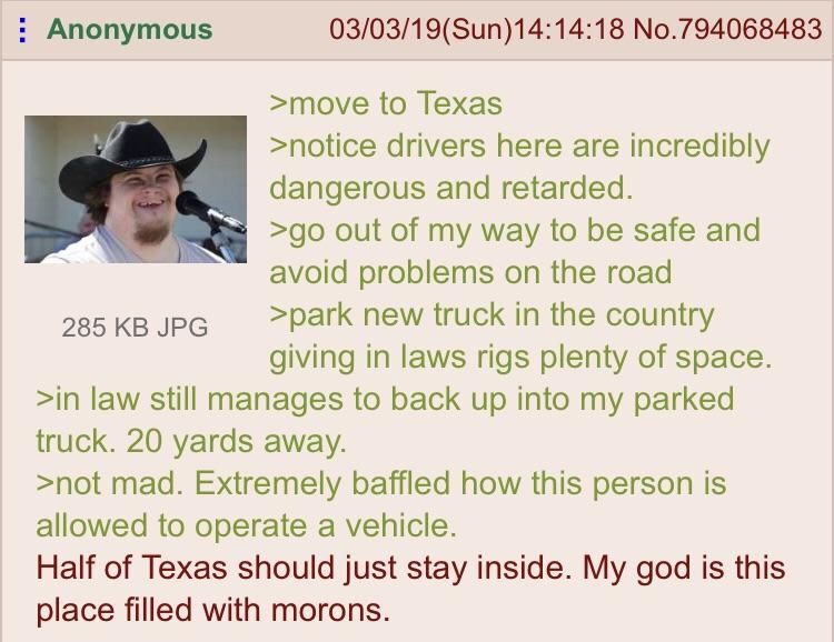 Anon in Texas