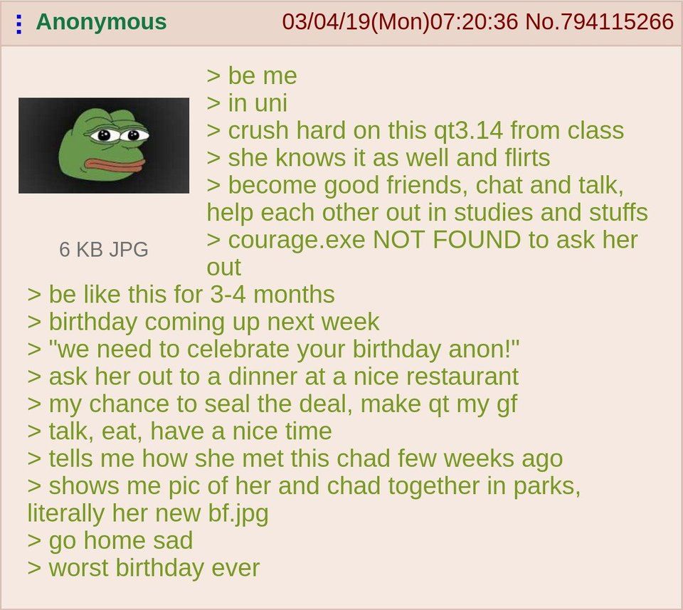Anon and his birthday suprise