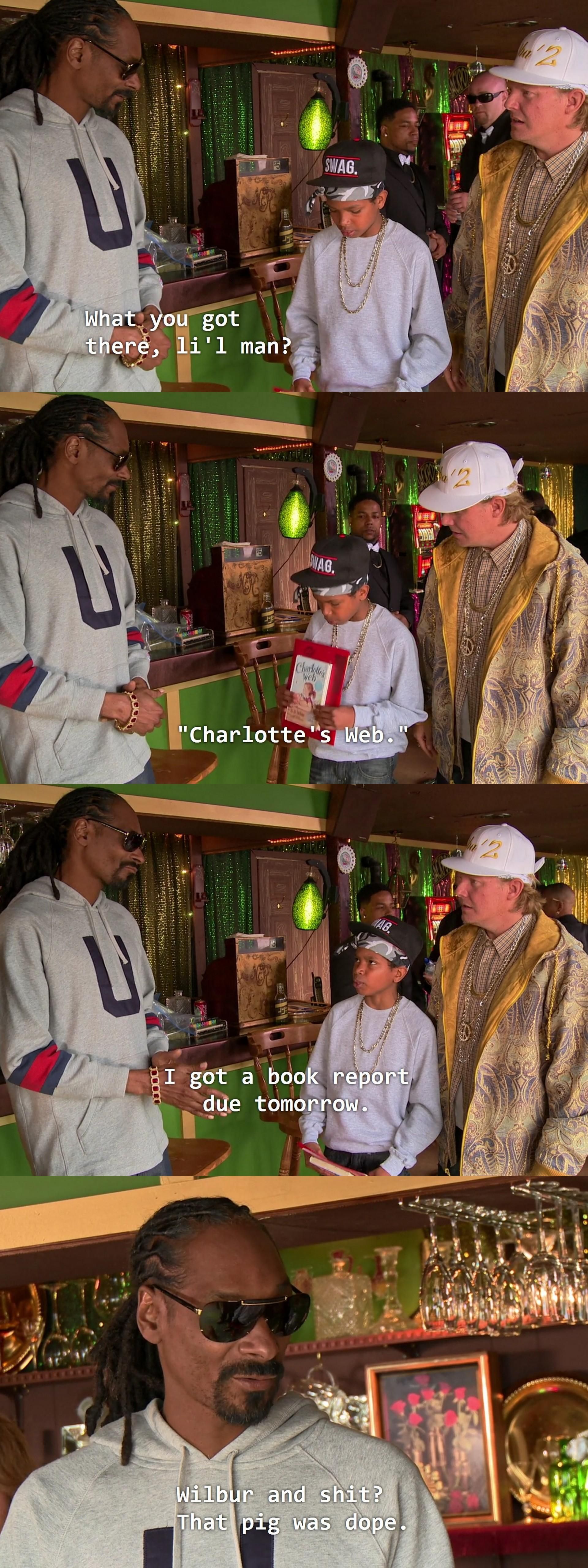 Snoop respects the classics