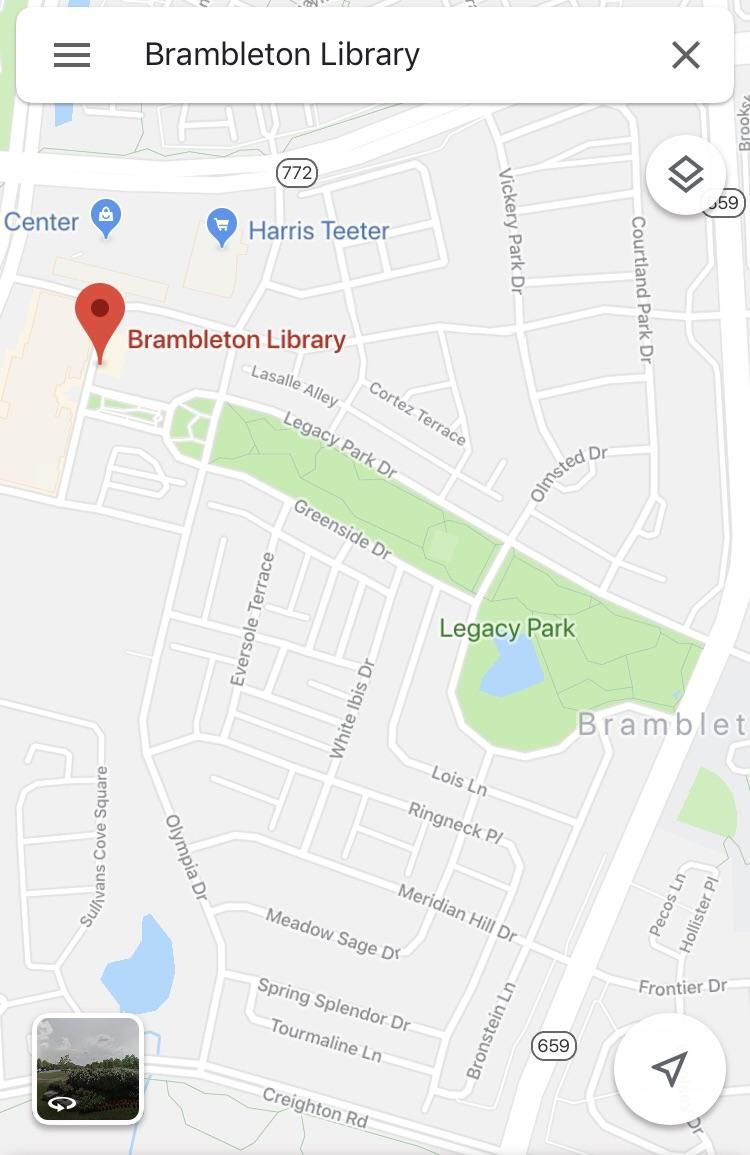 Looking up directions to my library, when suddenly... I realized something.
