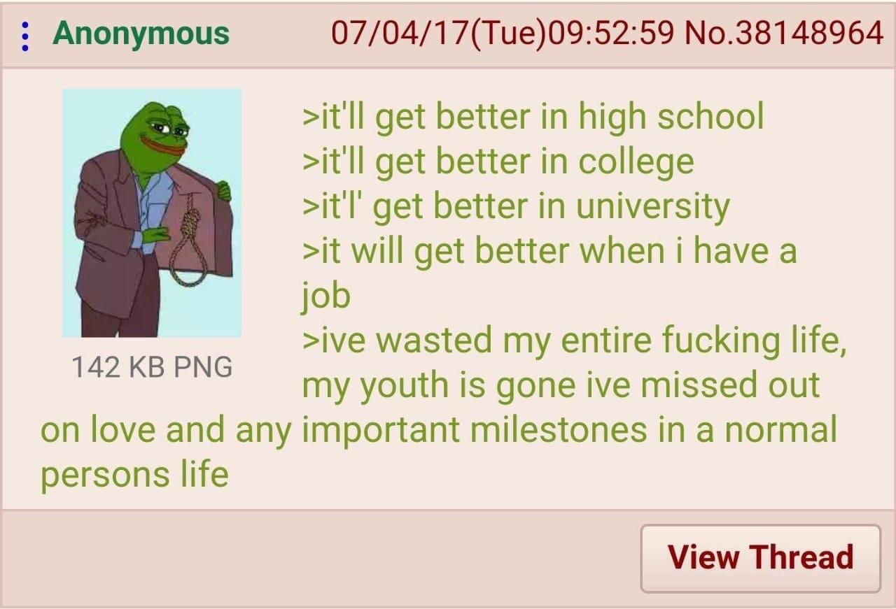 Anon on his life