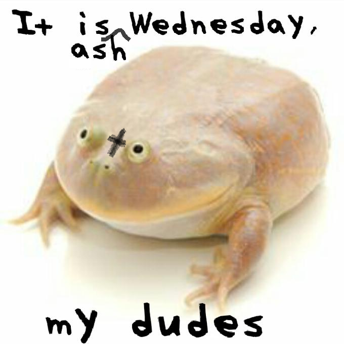 It it is Ash Wednesday boys