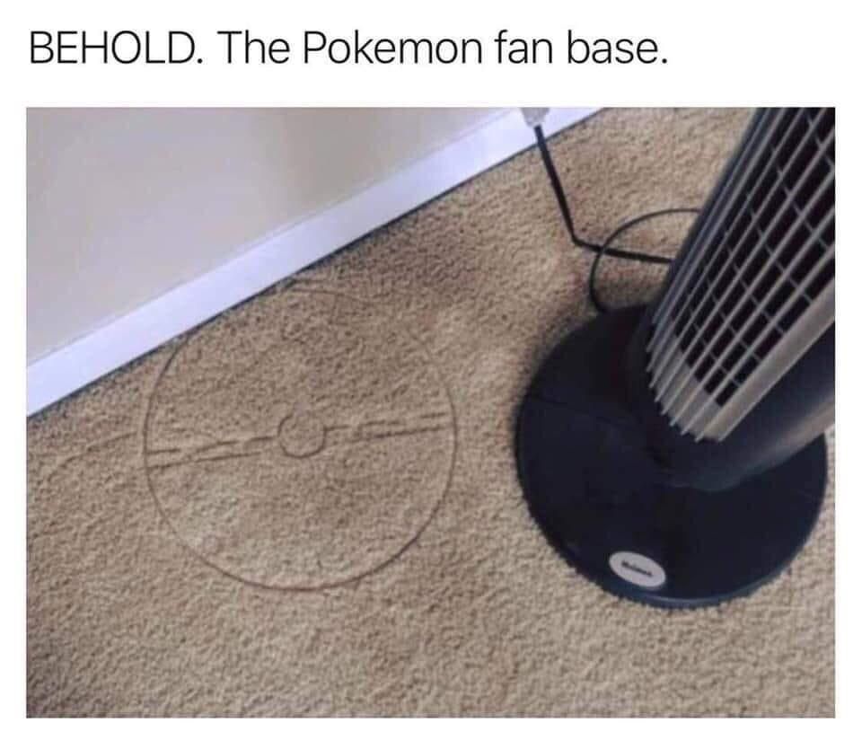 BEHOLD. The Pokémon fan base.