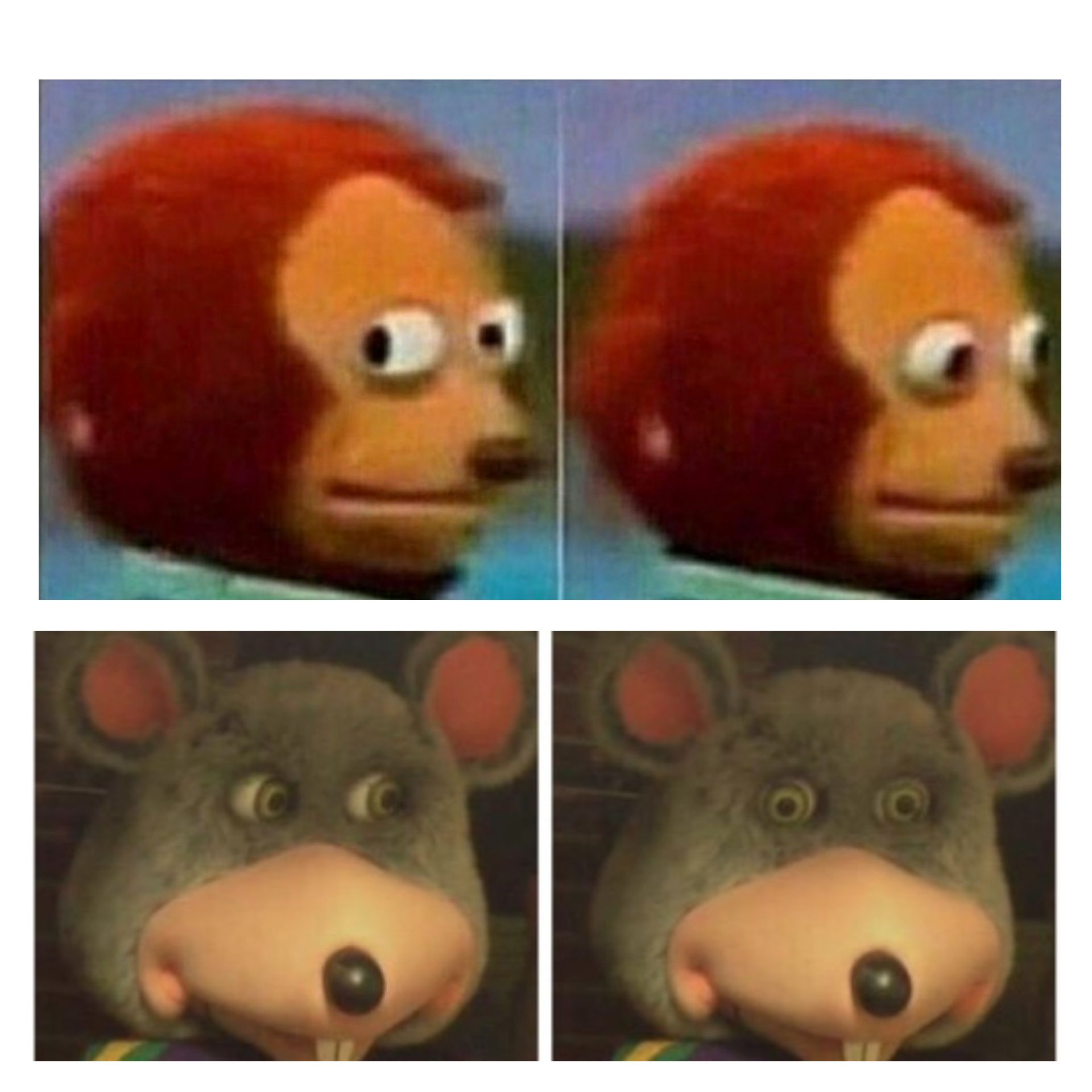 When two people on opposite sides of the room both think the other is staring at them.
