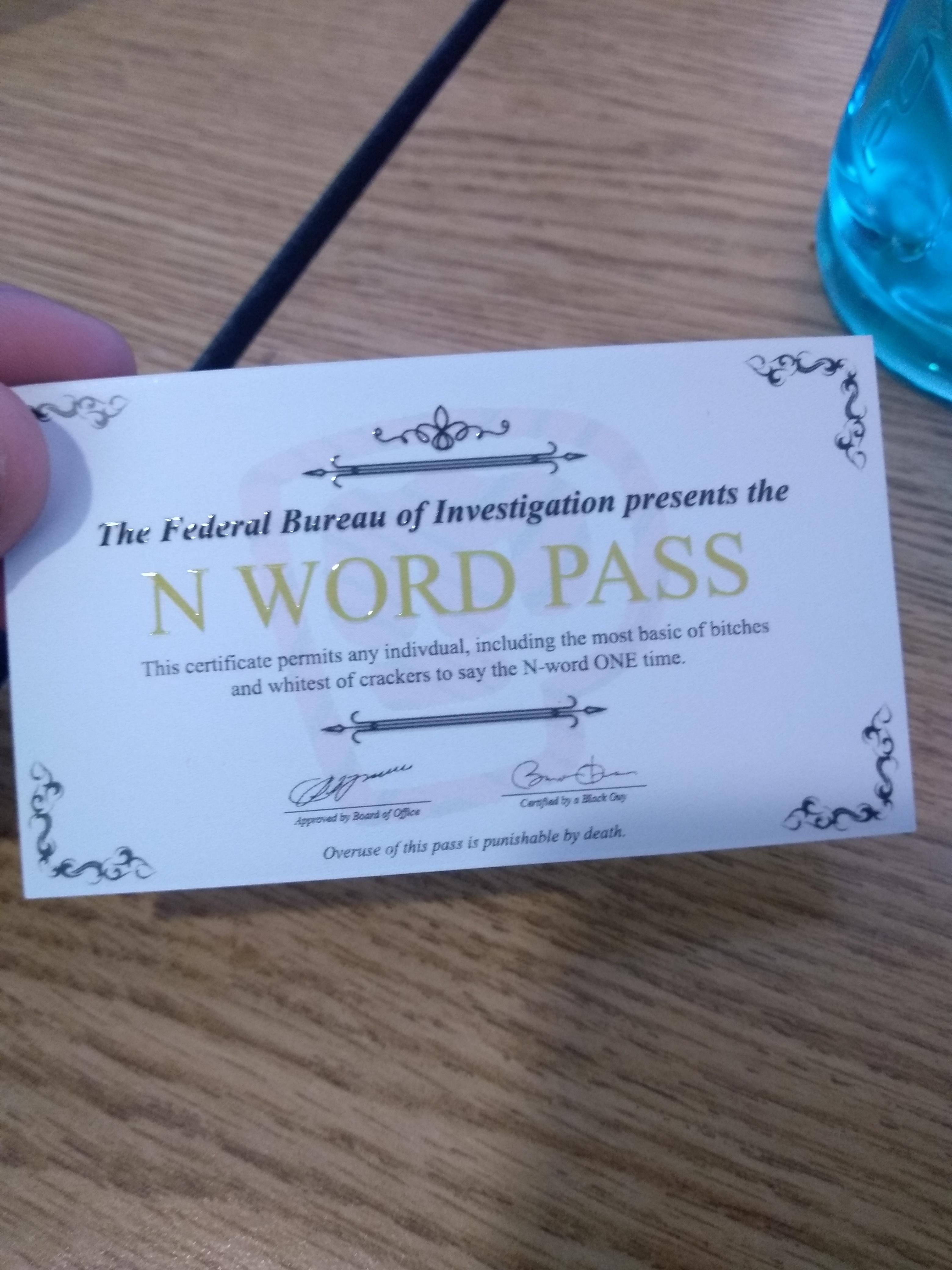 A guy at our high school got suspended for passing out these passes. It was on the local news too.