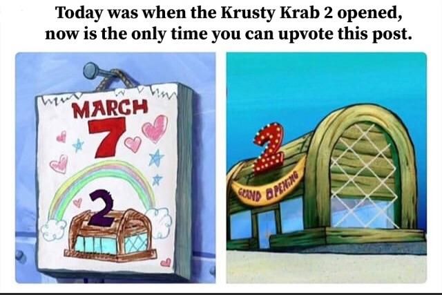Krusty Krab 2 Grand Opening