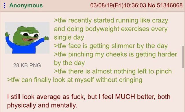 Anon loses weight