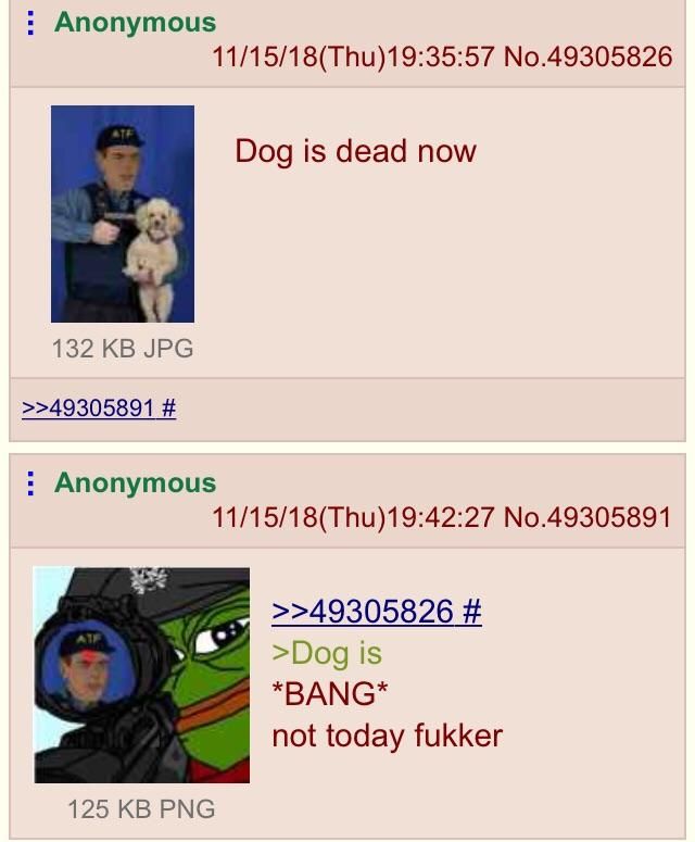 Anon and the dog