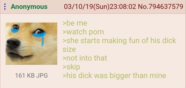 Anon is sad