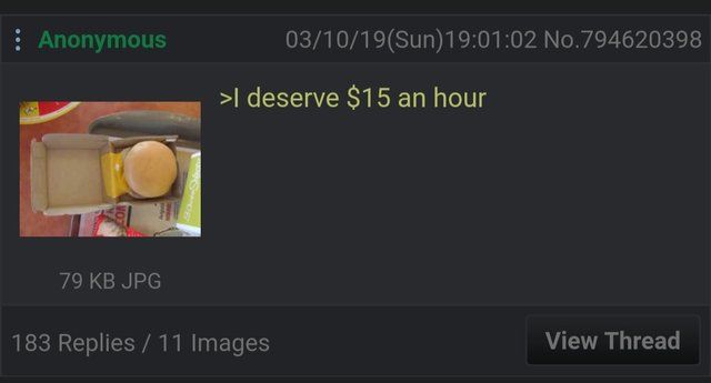 Anon on minimum wage