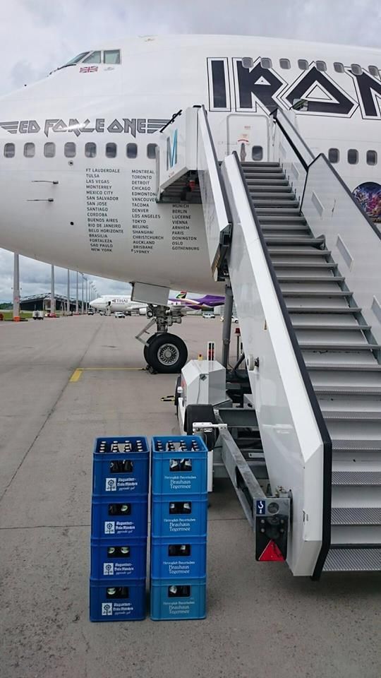 Iron Maiden came to Munich for refueling purposes