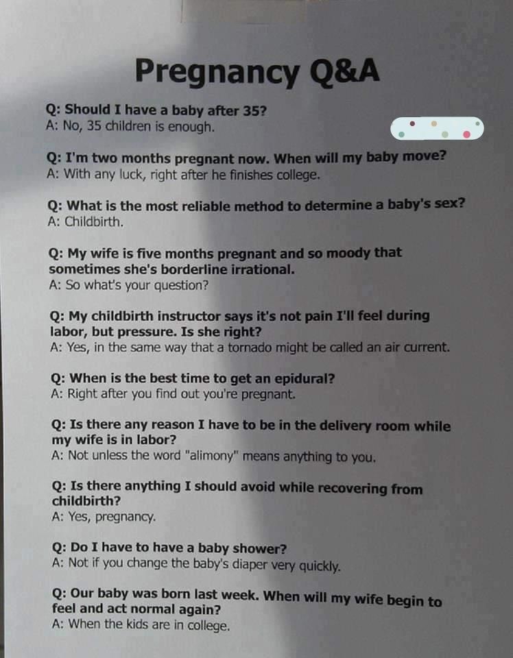 Pregnancy q & a