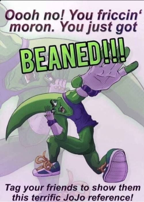 BEANED !!!