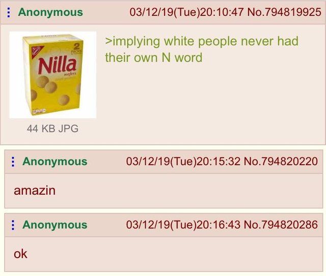 Anon has an N-word pass