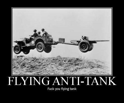 An freaking flying anti tank gun!